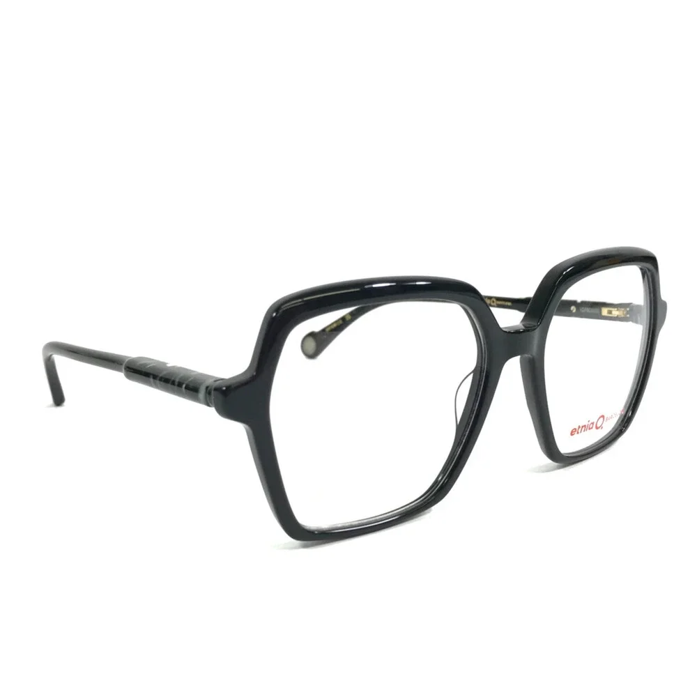 Etnia Barcelona Eyeglasses Frames KORE BK Black Geometric Full Rim 54-17-138
